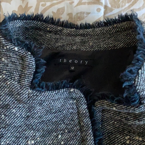 Theory size 12 tweed jacket - Picture 2 of 3